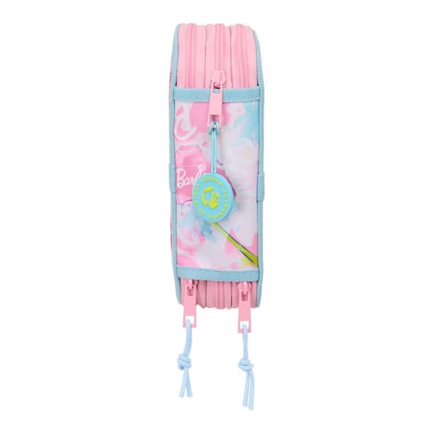 Penalhus med Tilbehør Barbie Painterly Pink Himmelblå 12,5 x 19,5 x 5,5 cm 37 Dele