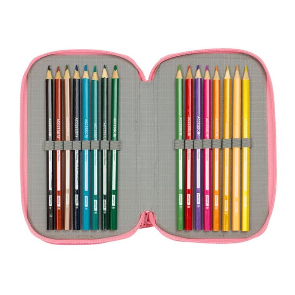 Penalhus med Tilbehør Moos Passion Multifarvet 12,5 x 19,5 x 5,5 cm 37 Dele