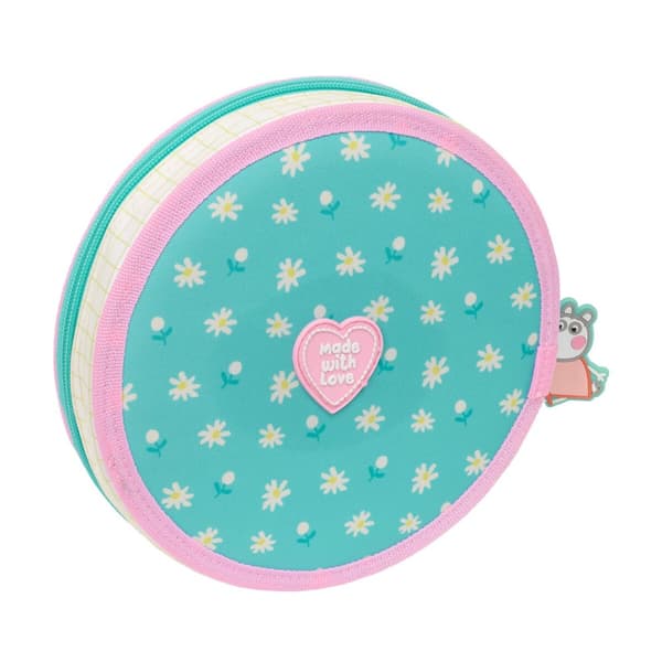 Pennfodral med tillbehör Peppa Pig Pretty flowers Gul Mint 18 Delar