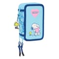 Miniatyrbild 1 av 6: Pennfodral med tillbehör Snoopy Love Blå 12,5 x 19,5 x 5,5 cm 37 Delar