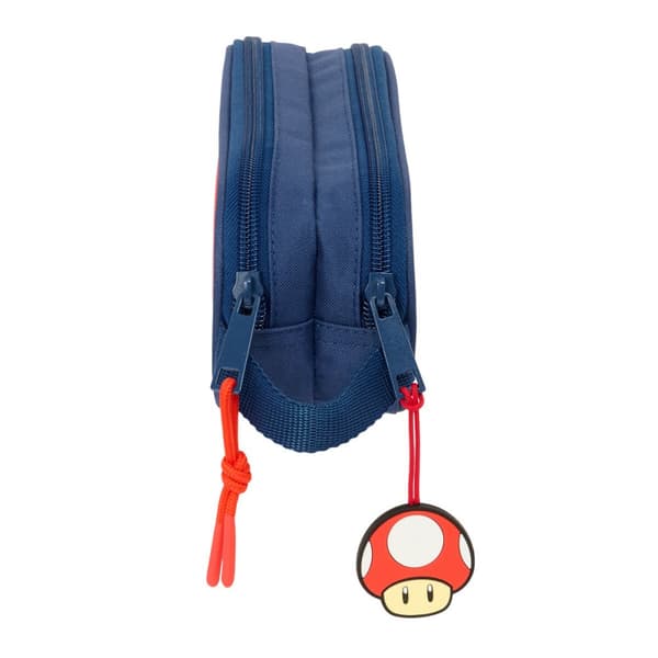 Dobbelbag Super Mario Trick Rød Mørkeblå 21 x 8 x 6 cm