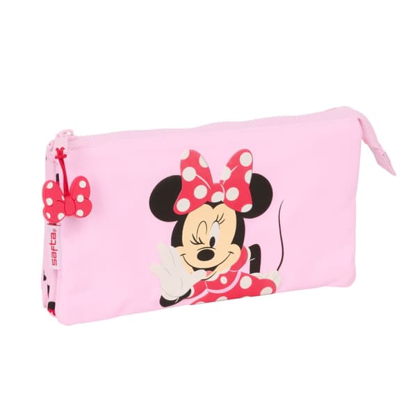 Trippelbag Minnie Mouse Naive Rosa 22 x 12 x 3 cm