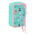 Miniatyrbillede 2 af 6: Tredobbelt Penalhus Na!Na!Na! Surprise Bunny Pink Turkisblå 12,5 x 19,5 x 5,5 cm 37 Dele