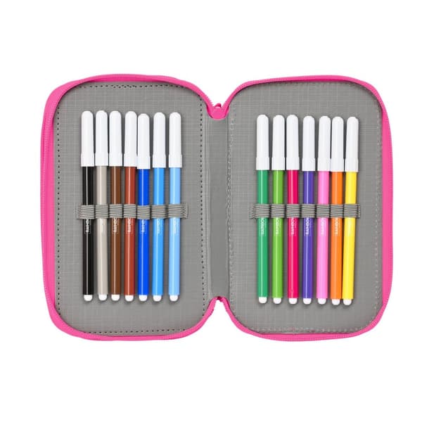 Trippel pennfodral Rainbow High Shine Multicolour 12,5 x 19,5 x 5,5 cm 37 Delar
