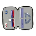 Miniatyrbild 5 av 6: Trippel pennfodral Hot Wheels Let's race Blå Svart 12,5 x 19,5 x 5,5 cm 37 Delar