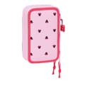 Miniatyrbillede 3 af 6: Tredobbelt Penalhus Minnie Mouse Naive Pink 12,5 x 19,5 x 5,5 cm 37 Dele