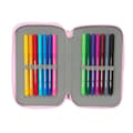 Miniatyrbillede 5 af 6: Tredobbelt Penalhus Minnie Mouse Naive Pink 12,5 x 19,5 x 5,5 cm 37 Dele