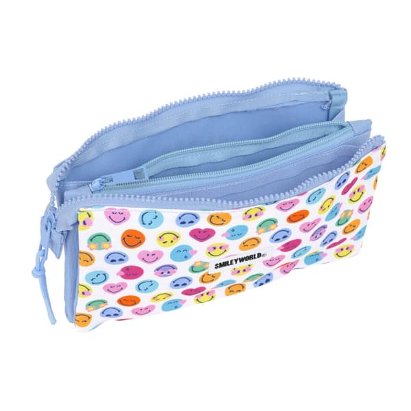 Vadsæk Smiley Joyful Multifarvet Lyseblå 22 x 12 x 3 cm