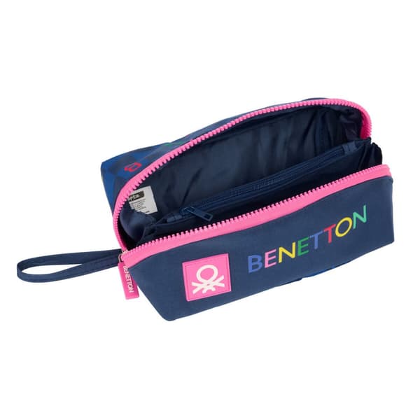 Vadsæk Benetton Damero Marineblå 20 x 8 x 8 cm