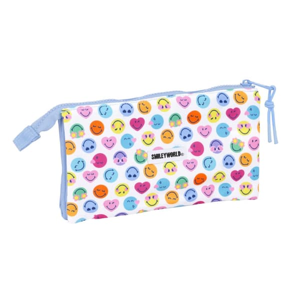 Vadsæk Smiley Joyful Multifarvet Lyseblå 22 x 12 x 3 cm