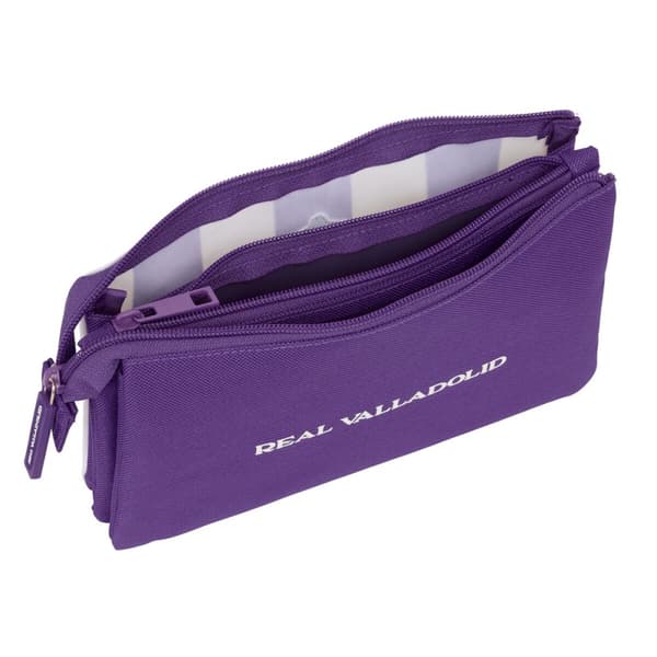 Flerbruksveske Real Valladolid C.F. Hvit Lilla 22 x 12 x 3 cm