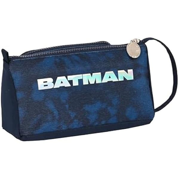 Batman Legendary skolpennfodral - SAFTA - Avtagbar ficka - Svart - Syntet