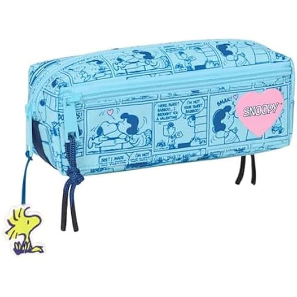 Trousse Triple Petite - SAFTA - Snoopy Love - Bekväm - Mångsidig - För Skolbarn