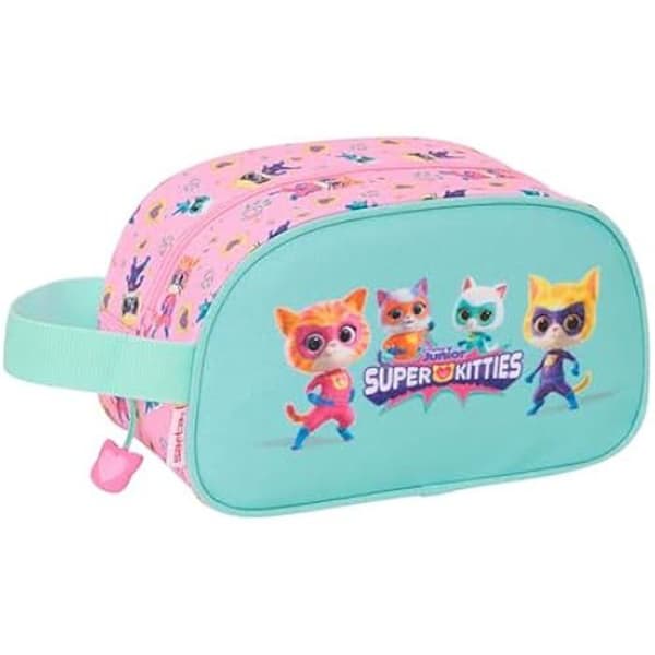 Skolkit - SAFTA - SUPERKITTIES - Mellanstorlek med handtag - Anpassningsbar till vagnen - Lätt att rengöra