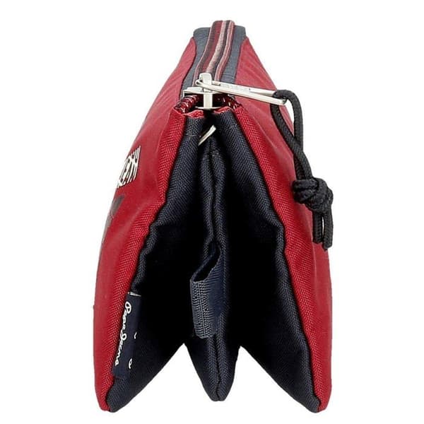 Pennfodral Pepe Jeans - 6684321 - Clark Triple Pennfodral Röd 22x12x5 cm Polyester