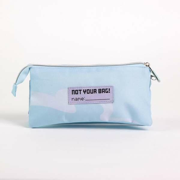 Tredubbel Carry-all Frozen Ljusblå Light Blue 2,2 x 1,1 x 22,5 cm