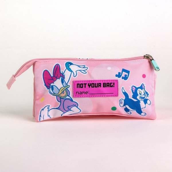 Kolmilokeroinen laukku Minnie Mouse Pinkki 2,2 x 1,1 x 22,5 cm