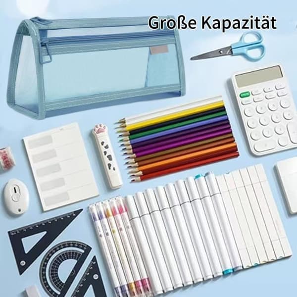 Penaali, Mesh Weave kaksikerroksinen penaali, suurikapasiteettinen kannettavan tietokoneen kotelo - 1 kpl