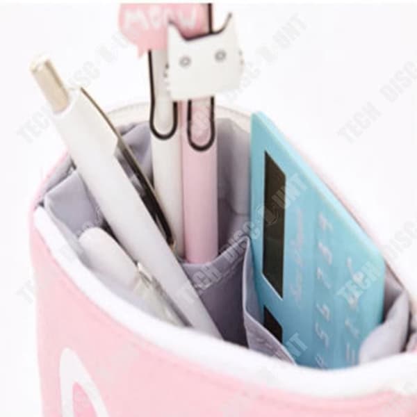 TD® Creative pennfodral studentbrevpapper utdragbart pennfodral enkelt söt canvas multifunktions pennfodral