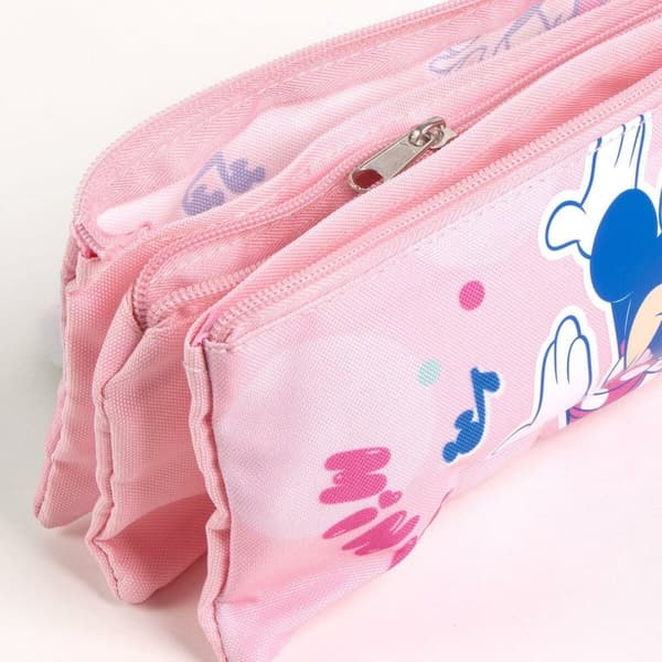 Skoleetui Minnie Mouse Rosa 12 x 3 x 22,5 cm