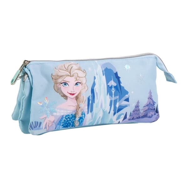 Skoleetui Frozen Lyse Blå 12 x 3 x 22,5 cm