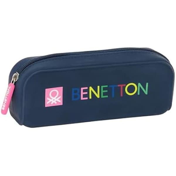 Siliconfyrkantig necessär - SAFTA - Benetton DAMERO - Ideal för barn - Bekväm - Unisex