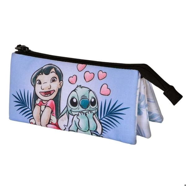 Trousse Triple - Disney Lilo och Stitch Par - Lila - En storlek