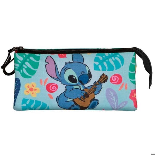 Trousse Triple - Disney Lilo och Stitch Gitarr - Grön - One Size