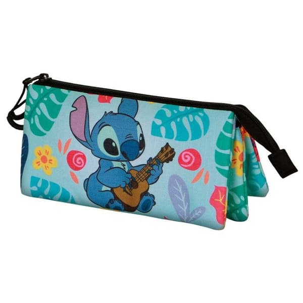 Trousse Triple - Disney Lilo och Stitch Gitarr - Grön - One Size