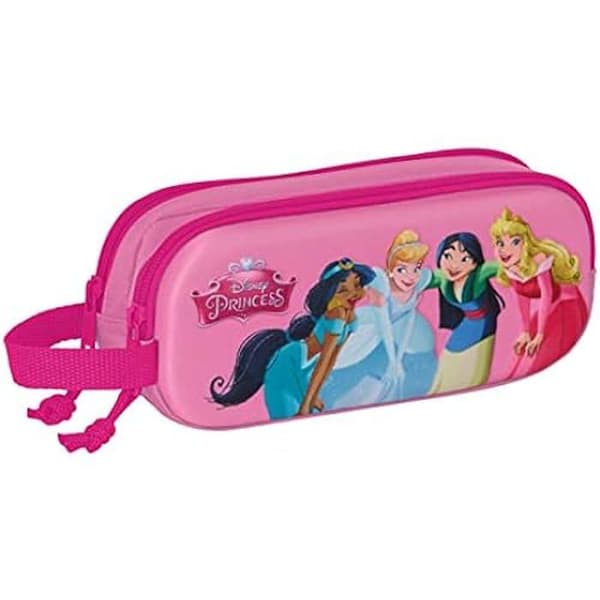 Trousse - Disney - DISNEY PRINSESSOR - 3D - Bekväm - Rosa