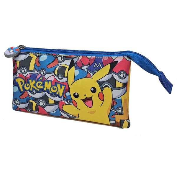 Pokemon Classic triple pencil case