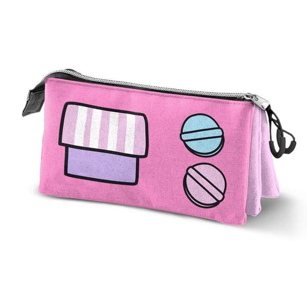 Pencilväska - Hello Kitty - Rosa - One Size - 3 fack - Ripstop
