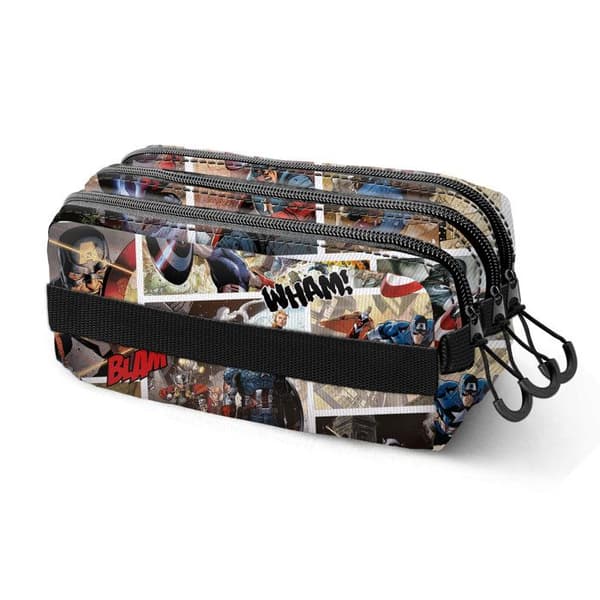 Skolväska - Marvel - Captain America Comic - Multicolor - 3 fack - Ripstop