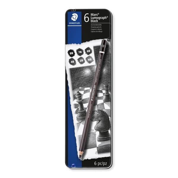 Lumograph blyanter sæt med 6 Staedtler 100BG6