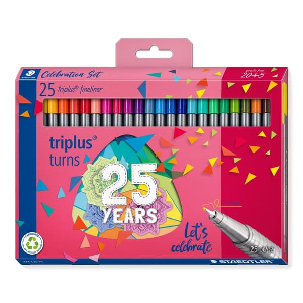 Triplus Fineliner 334 25 färger Staedtler