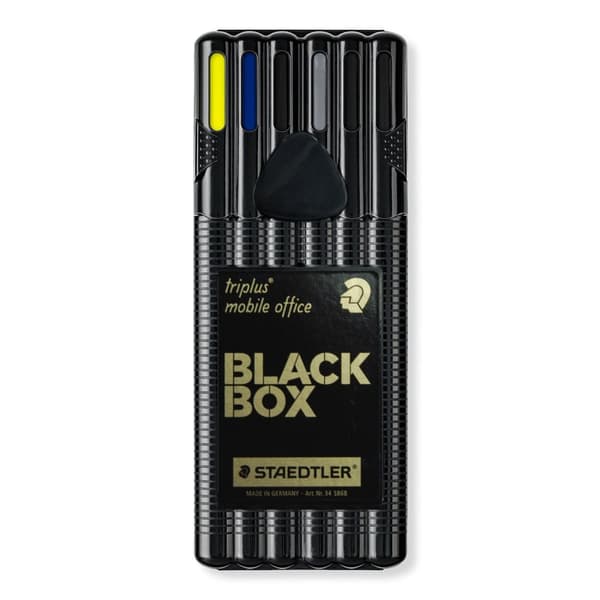 Triplus skrivebordssæt sort etui Staedtler