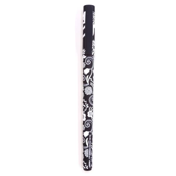 Vinson Flowers Kulspetspenna Svartvit 0,7mm 3 st set
