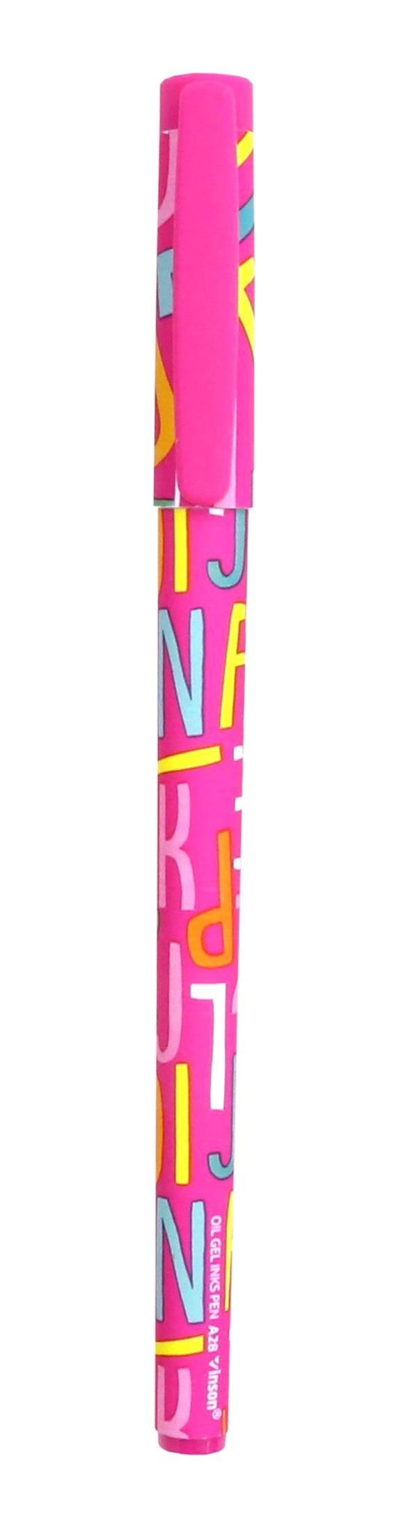 Vinson Alphabet Pink Kulspetspenna 0,7mm 3 st set