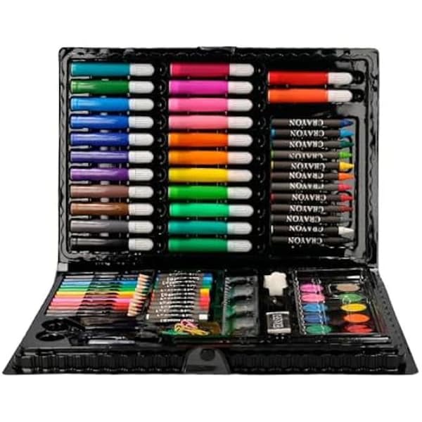 Målarset - LIDERPAPEL - Plastväska - 86 delar - 34 x 23 x 3,2 cm - Barndomskreativitet