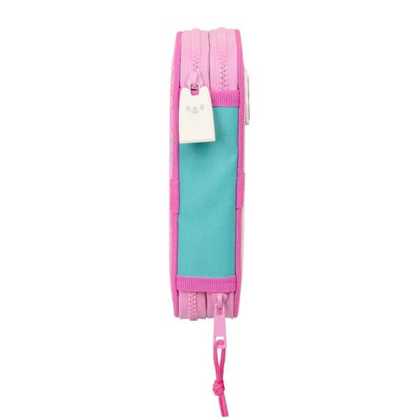 Dubbelt pennfodral Gabby's Dollhouse Party Rosa 12.5 x 19.5 x 4 cm 28 Delar