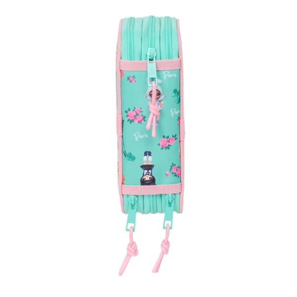 Trippel pennfodral Na!Na!Na! Surprise Bunny Rosa Turkos 12,5 x 19,5 x 5,5 cm 37 Delar