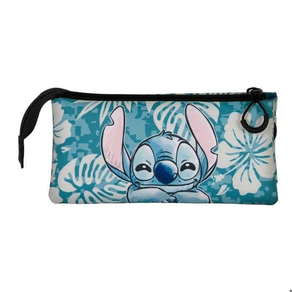 Trousse Triple FAN 2.0 - Lilo och Stitch Aloha - Blå