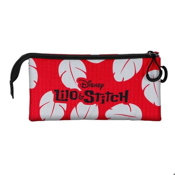 Trousse Triple - Disney Lilo och Stitch Kyss - Röd - En storlek