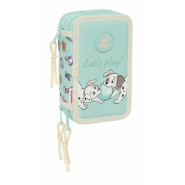 Tredobbelt Penalhus Safta Cats & Dogs 12,5 x 19,5 x 5,5 cm