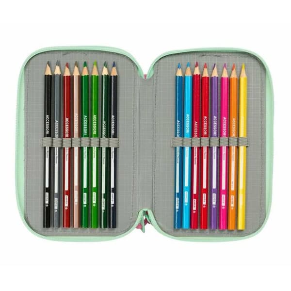 Tredobbelt Penalhus Disney Bloom 12,5 x 19,5 x 5,5 cm