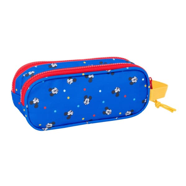 Dobbelt carry-all Mickey Mouse Clubhouse Good day Blå 21 x 8 x 6 cm