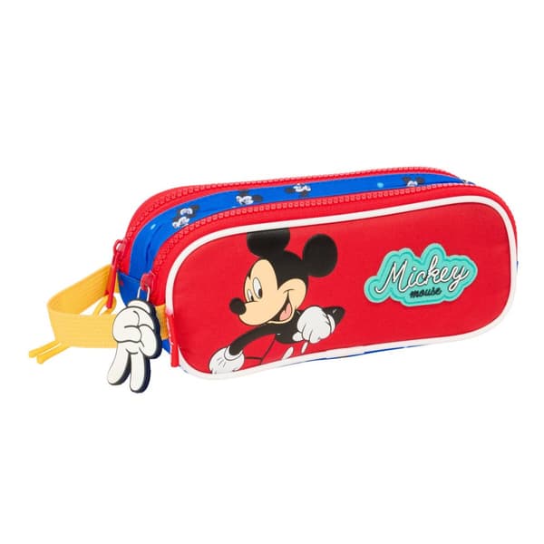 Dobbelt carry-all Mickey Mouse Clubhouse Good day Blå 21 x 8 x 6 cm