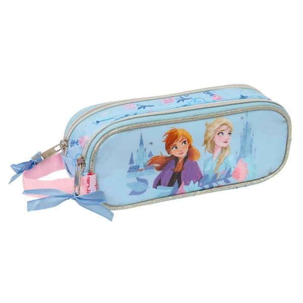 Dobbelt carry-all Frozen Ice magic Lyseblå 21 x 8 x 6 cm