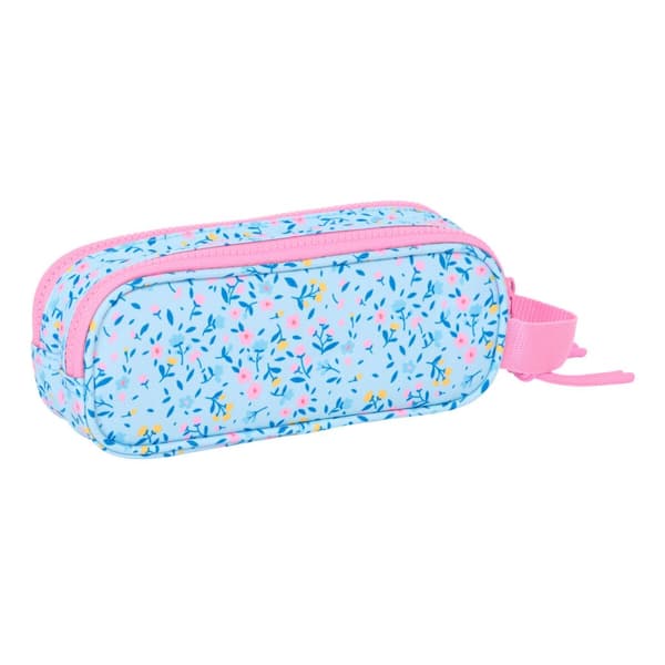 Dobbelt carry-all Vicky Martín Berrocal Paraíso Pink Lyseblå 21 x 8 x 6 cm