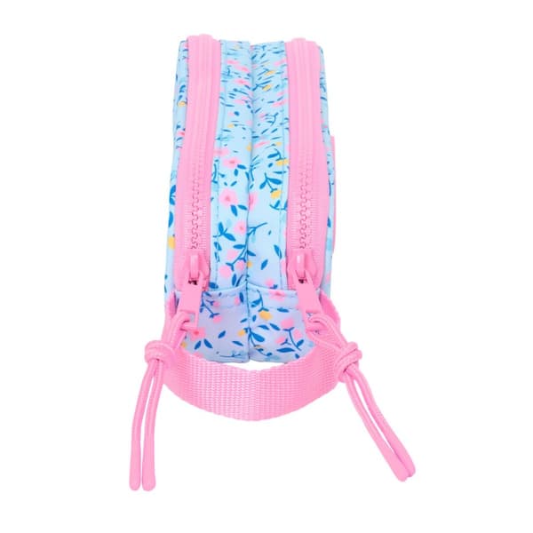 Dobbelt carry-all Vicky Martín Berrocal Paraíso Pink Lyseblå 21 x 8 x 6 cm